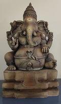 Hampi Style Ganesha Idol – Antique Finish